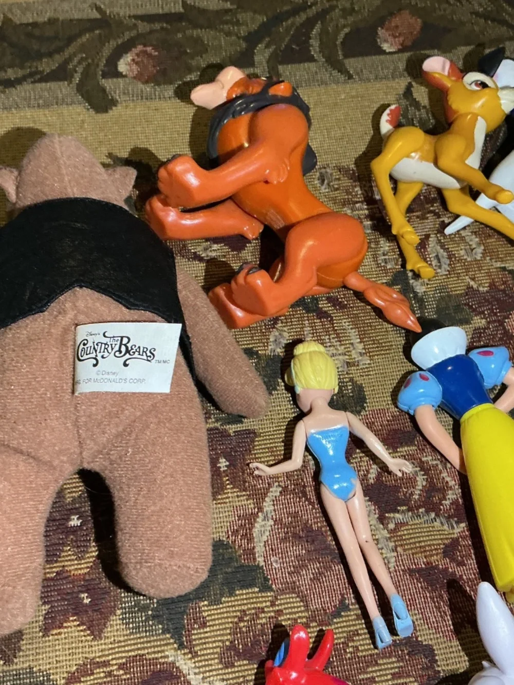 15 small Toy lot of Disney toys with lion king bambi snow white robin hood& more